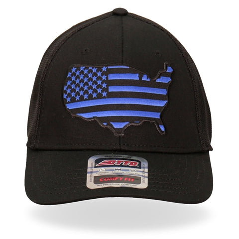 Blue Country Flag Trucker Hat