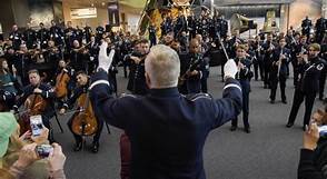Flash Mob: The United States Air Force Band at the National Air and Space Museum