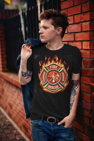 FIREFIGHTER GRAPHIC T-SHIRTS