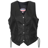 USA Made Ladies Leather Vest