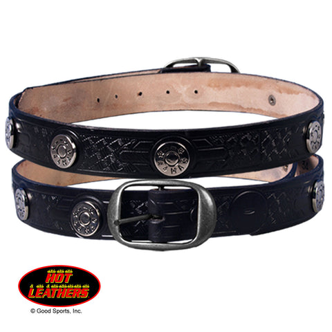 44 Mag Studded Leather Belt