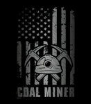 Coal Miner Flag Original American Bad Ass Crewneck T-Shirt | Coal Miner shirt | Coal Miner Flag T-Shirt