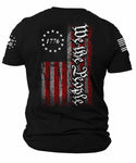 We The People USA Flag T-shirt | Patriotic American flag 1776 shirt | Vintage USA flag | 1776 | Betsy Ross Flag T-shirt