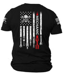 Mechanic Patriotic  American Flag Shirt |  Mechanic T-Shirt | USA Flag Patriotic  | American Flag | Gift for Mechanics | Unisex T-shirts