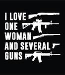 I Love One Women and Several Guns Hoodie | Shotgun | AR Rifle | Pro Gun Lover Hoodie | 2nd amendment | Unisex Hoodie