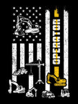 Heavy Equipment Operator Patriotic Shirt | Heavy Equipment | Operator Shirt | Heavy Equipment Operator USA Flag Shirt