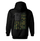 US Marines Corps Camouflage American Flag Hoodie | US Marines Camouflage Distressed American Flag | US Marines Hoodie | Unisex Hoodies