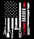 Barber Patriotic American Flag Hoodie | Barber Tools Hoodie | Patriotic Hoodie | Barber Hoodie | Unisex Hoodie
