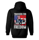Truckers for Freedom America and Canada Flag Patriotic Hoodie | Trucker | Patriotic | Unisex Hoodie