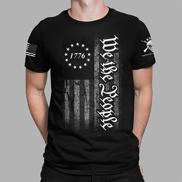 No Kings In America Since 1776 T-Shirt USA Flag T-Shirt For Men – Best - Foto 4