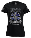 EMS More Drama Than Trauma Crewneck T-shirt-Funny EMS Paramedic More Drama Than Trauma