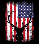 American Flag Buck Deer Hunting Patriotic Hoodie | Deer Hunting | Hunter | Hunting Season Hoodie | American flag Deer Hoodie | Unisex Hoodie