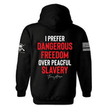 I Prefer Dangerous Freedom Over Peaceful Slavery Patriotic Hoodie | Freedom | Patriotic | 2nd amendment | Unisex Hoodie