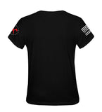 Punisher Skull Thin Red Line | Firefighter T-shirt | Patriotic American Skull shirt | Firefighter Skull T-shirt | Punisher T-shirt
