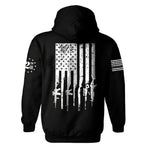 Patriotic American Gun Flag Hoodie | 2nd amendment | Patriotic Hoodie | American Flag | Gun Flag | USA Flag Parotitic | Unisex Hoodie