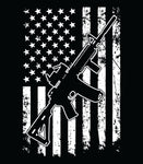 USA Flag AR Rifle Gun Hoodie | Pro Gun | Gun Lover | 2nd amendment | Defend The 2nd Hoodie | Don't Tread on Me Hoodie | Unisex Hoodie