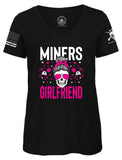 Miners Girlfriend- Messy Bun Scull -Crewneck T-Shirt-V-Neck T-shirt