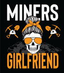 Miners Girlfriend- Messy Bun Scull -Crewneck T-Shirt-V-Neck T-shirt