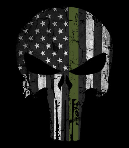 Shop, Thin Green Line Punisher Decal