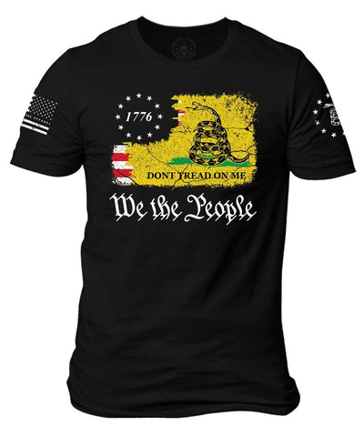 Don't Tread One Me | We The People USA Flag T-shirt | Gadsden flag | Betsy Ross 1776 Flag US Constitution | Patriotic Flag | Unisex T-shirt