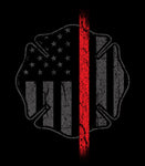Thin Red Line American Flag Patriotic Firefighter T-shirt | Spartan Flag | USA Flag T-shirt | Firefighter T-shirt | Patriotic Flag T-shirt