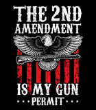 The 2nd Amendment is My Gun Permit Hoodie | 2nd amendment | Protect the 2nd| Defend the 2nd | Eagle Hoodie |Gun Rights | Unisex Hoodie