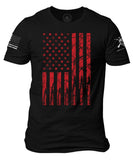 American Bullet Flag Original American Bad Ass Crewneck T-Shirt