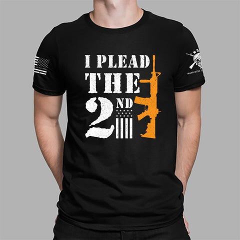 I Plead the 2nd Amendment T-shirt | Patriotic 2nd Amendment Shirt | Pro-Gun T-shirt | AR-15 Rifle Flag USA Freedom T-shirt