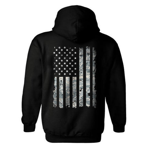 US Air Force Camouflage American Flag Hoodie | US Air Force Camouflage Distressed American Flag | US Air Force Hoodie | Unisex Hoodies