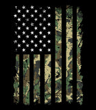 Green Camouflage American Flag Patriotic Hoodie | Military Camouflage Distressed American Flag | Hoodie | Unisex Hoodies