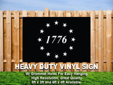 1776 | 3' x 5' USA Patriotic American Flag  Rally Banner- Flag -Yard Sign-Vinyl Banner