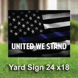 United We Stand | 3' x 5' USA Patriotic American Flag  Rally Banner- Flag -Yard Sign-Vinyl Banner