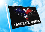 Take Back America | 3' x 5' USA Patriotic American Flag  Rally Banner- Flag -Yard Sign-Vinyl Banner