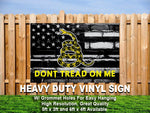 Dont Tread On Me | 3' x 5' USA Patriotic American Flag  Rally Banner- Flag -Yard Sign-Vinyl Banner