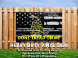 Dont Tread On Me | 3' x 5' USA Patriotic American Flag  Rally Banner- Flag -Yard Sign-Vinyl Banner