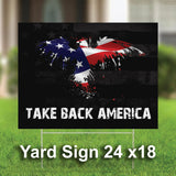 Take Back America | 3' x 5' USA Patriotic American Flag  Rally Banner- Flag -Yard Sign-Vinyl Banner