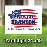 Let's Go Brandon Flag | 3' x 5' USA Patriotic American Flag  Rally Banner Flag Lets Go Brandon Flag-We The People Are Pissed Off -Yard Sign