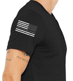 American Bad Ass Bullet Flag Graphic T-shirt