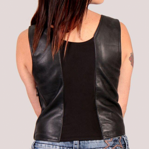 Leather Lace-Up Ladies Halter Top – American Bad Ass Apparel