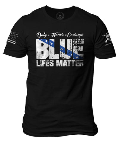 Duty Honor Courage Blue Life Matter