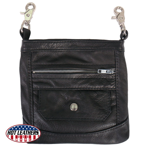 USA Made Premium Leather 3 Pocket Clip Pouch