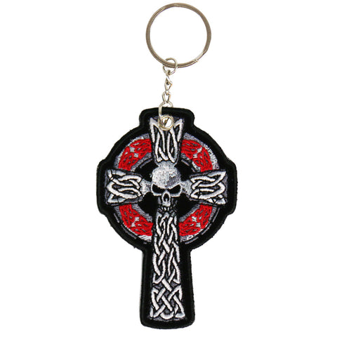 Celtic Cross Embroidered Key Chain