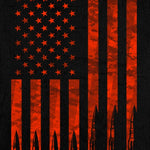 Flag Bullets Sleeveless Denim Shirt