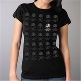 Skull Pattern Full Cut Ladies Shirt