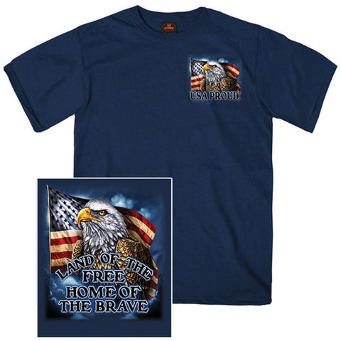 Land of the Free USA Proud Eagle T-Shirt