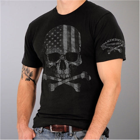 Faded Flag Skull T-Shirt