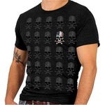 Skull Pattern Jumbo Print T-Shirt