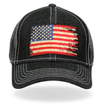 Denim Tattered Flag Hat