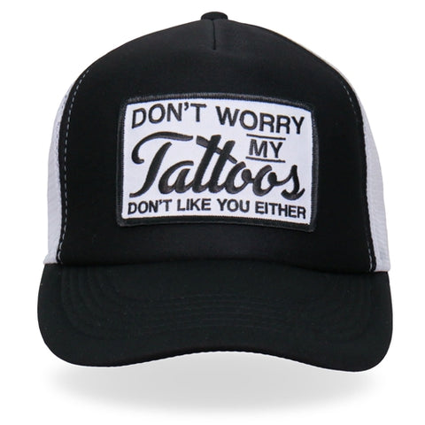 Don't Worry Tattoo Trucker Hat