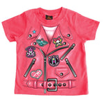 Girls Leather Jacket Toddler T-Shirt